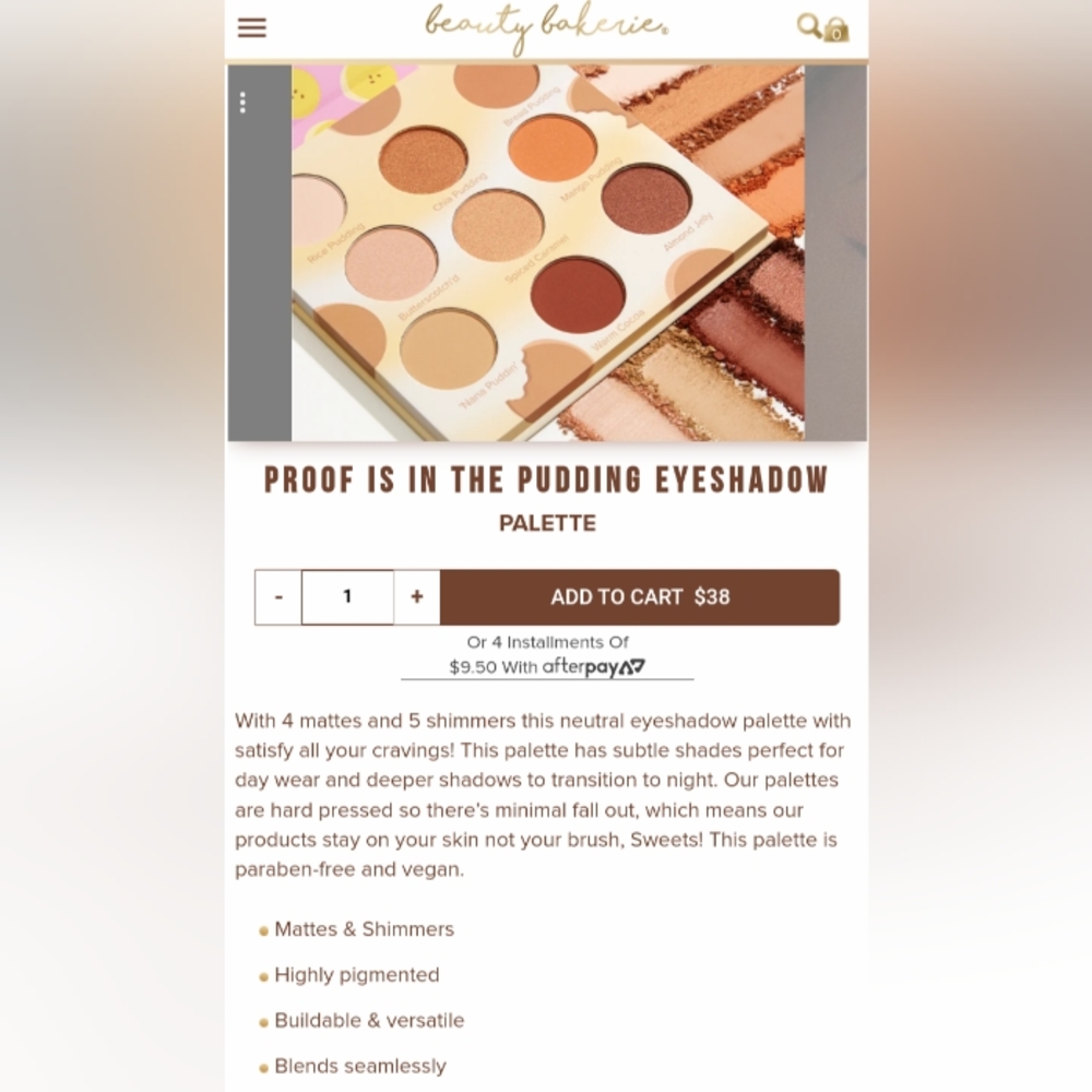 Beauty Bakeries eyeshadow palette